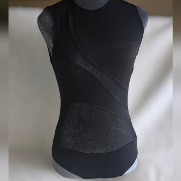 Express/Fashion Nova Black Sleeveless Bodysuit Set Of 2 - Picture 2 of 9